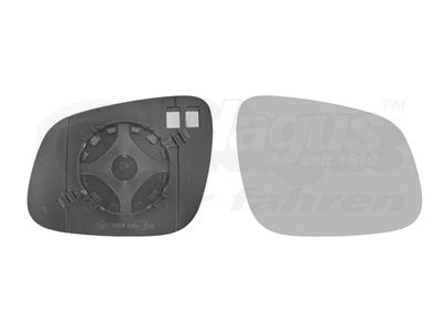 Зеркальное стекло, наружное зеркало VAN WEZEL 0808836 для CHEVROLET SPARK