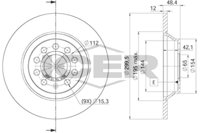 спирачен диск ICER 78BD5642-2