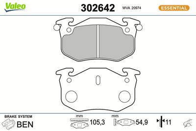 SET PLACUTE FRANA FRANA DISC VALEO 302642