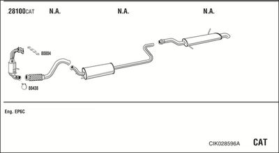 Układ wydechowy WALKER CIK028596A