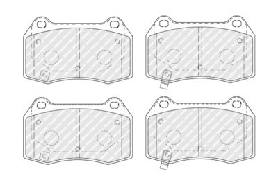 Brake Pad Set, disc brake FDB1561