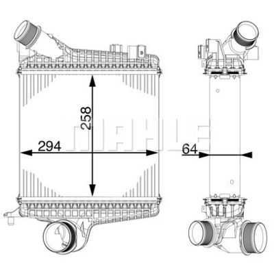 Laddluftkylare MAHLE CI 221 000P