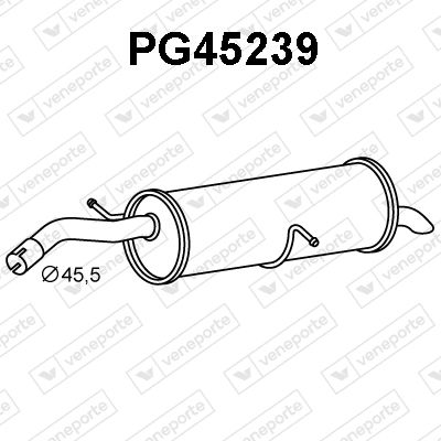 VENEPORTE PG45239 Глушитель выхлопных газов  для PEUGEOT 308 SW I (4E_, 4H_) 1.6 16V