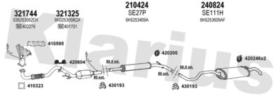 Układ wydechowy KLARIUS 790220E