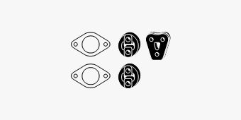 SET MONTARE SISTEM DE ESAPAMENT HJS 82447727