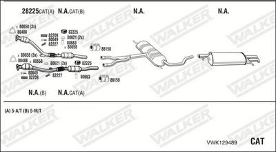 Изпускателна система WALKER VWK129489