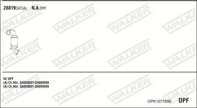 Изпускателна система WALKER OPK107793B