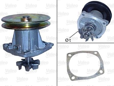 Водяной насос, охлаждение двигателя VALEO 506092 для ZASTAVA 101