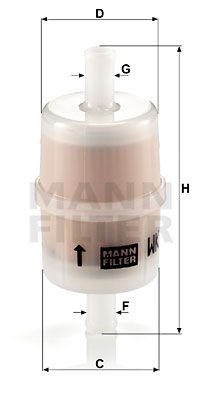 Воздушный фильтр, компрессор - подсос воздуха MANN-FILTER WK 32/7 для MERCEDES-BENZ GLS