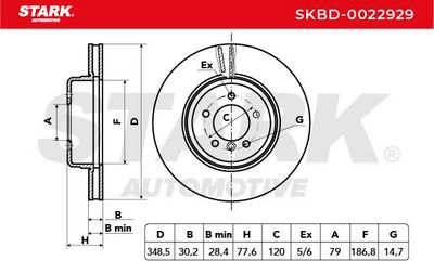 спирачен диск STARK SKBD-0022929