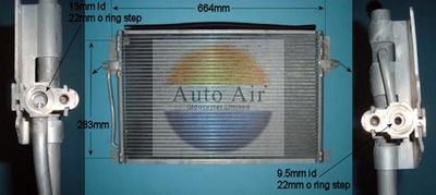 Condenser, air conditioning Auto Air Gloucester 16-6542