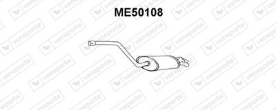 VENEPORTE ME50108 Глушитель выхлопных газов  для MERCEDES-BENZ 190 (W201) E 2.3 (201.028)