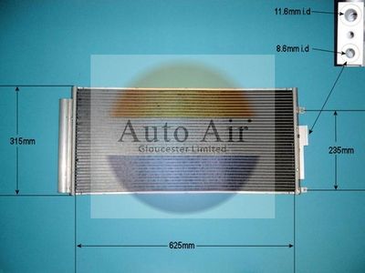 Condenser, air conditioning Auto Air Gloucester 16-9707