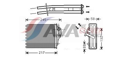 топлообменник, отопление на вътрешното пространство AVA Clever Choice FTA6304