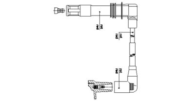 Провод зажигания BREMI 1A30E47 для VW LUPO