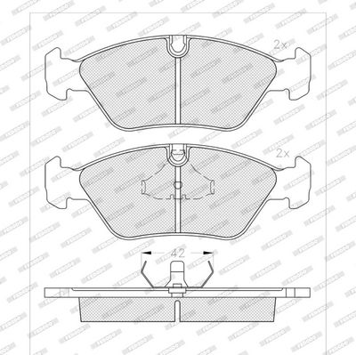 BREMSBELAGSATZ SCHEIBENBREMSE
