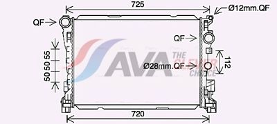 радиатор, охлаждане на двигателя AVA Clever Choice MS2691