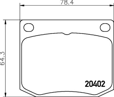 Комплект тормозных колодок, дисковый тормоз MINTEX MDB1581 для SAAB 90