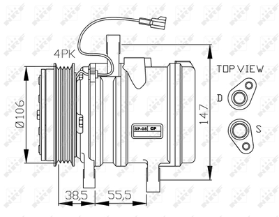 Компрессор, кондиционер WILMINK GROUP WG2159706 для CHEVROLET SPARK