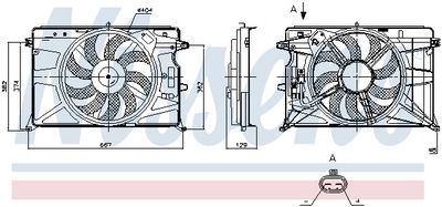 VENTILATOR RADIATOR NISSENS 850274 6