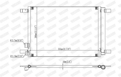CONDENSATOR CLIMATIZARE WALKER WCD00264 6