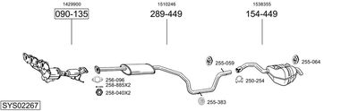 Изпускателна система BOSAL SYS02267