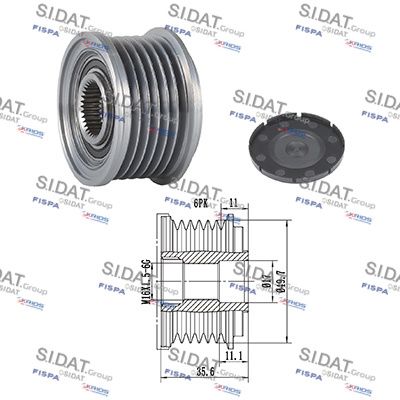 механизъм за свободен ход на генератор SIDAT 455067