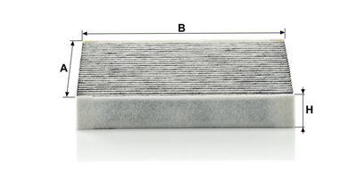 Cabinefilter met actieve kool past: JAGUAR XF I, XF SPORTBRAKE, XJ 2.0-5.0 03.08-12.19
