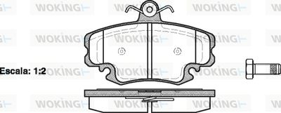Комплект тормозных колодок, дисковый тормоз WOKING P0413.20 для DACIA SOLENZA