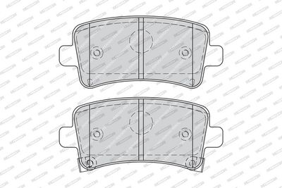 BREMSBELAGSATZ SCHEIBENBREMSE FERODO FDB4252 1