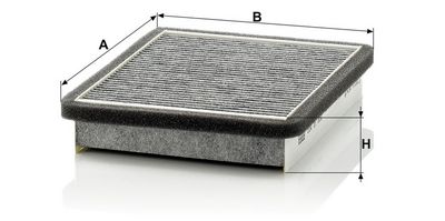 Filtr, vzduch v interiéru MANN-FILTER CUK 21 006