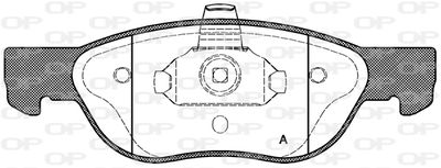 OPEN PARTS BPA0587.00 Тормозные колодки и сигнализаторы  для FIAT PUNTO (188_) 1.9 JTD