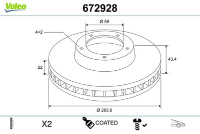 DISC FRANA VALEO 672928