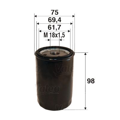 Масляный фильтр VALEO 586078 для DAEWOO LANOS