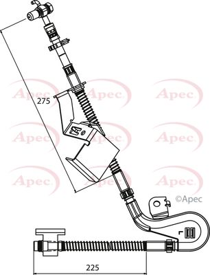 Brake Hose APEC HOS3938