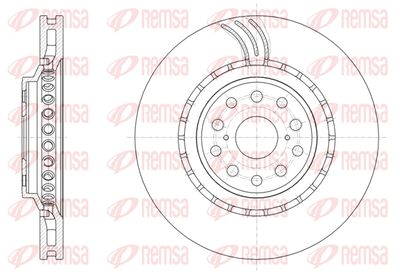 REMSA 61877.10 Тормозные диски  для LEXUS LS (Лексус Лс)
