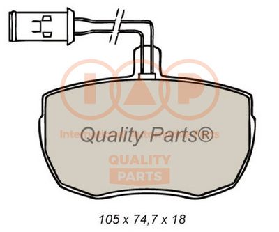 Комплект тормозных колодок, дисковый тормоз IAP QUALITY PARTS 704-14050 для LAND ROVER RANGE ROVER