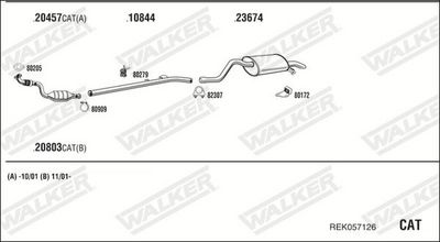 Изпускателна система WALKER REK057126