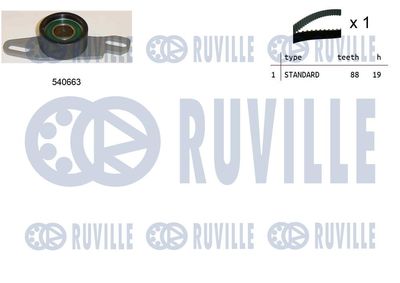 Комплект ремня ГРМ RUVILLE 550261 для SUZUKI ALTO