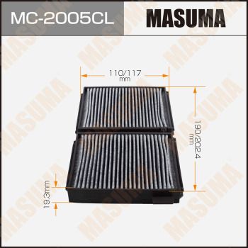Фильтр, воздух во внутренном пространстве MASUMA MC-2005CL для TOYOTA CHASER
