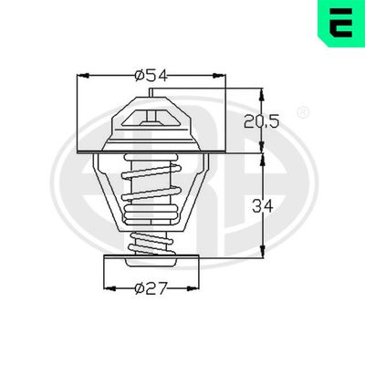 Termostat, chladivo ERA 350241