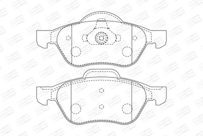 BREMSBELAGSATZ SCHEIBENBREMSE CHAMPION 573016CH 1