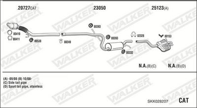 SISTEM DE ESAPAMENT WALKER SKK028207