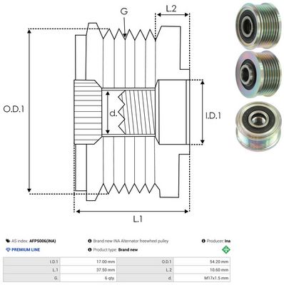 SISTEM ROATA LIBERA GENERATOR AS-PL AFP5006INA 3