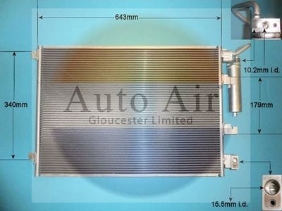 Condenser, air conditioning Auto Air Gloucester 16-1452