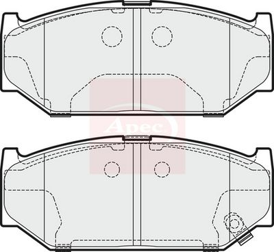 APEC Brake Pad Set, disc brake PAD1892