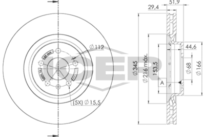 спирачен диск ICER 78BD6078-2