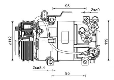 Compressor, airconditioning - ACP1461000P - MAHLE