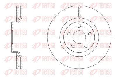 REMSA 62556.10 Тормозные диски  для FORD KUGA III (DFK) 2.0 EcoBlue mHEV