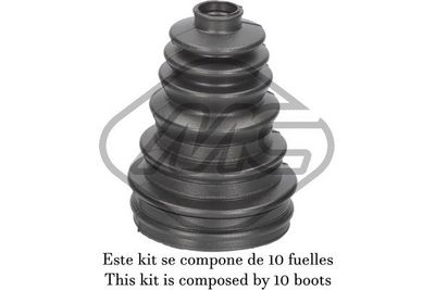 Metalcaucho Gofruotoji membrana, kardaninis velenas